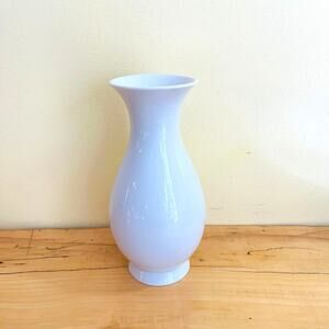 Vintage Vase Fürstenberg Seledon Siegfried Möller Minimalist Porcelain White